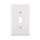 Wall Plate, One Toggle - Midway, White