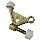 Hinge Pin Door Stop, Brass