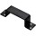 Barn Door Closed Bar Holder, Black ~  6.4" x 1.5"