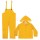 3-Piece PVC Rain Suit - Medium