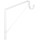 Shelf and Rod Bracket, White