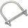 U Bolts, Zinc Plated ~ 3" x 4.5"