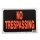 No Trespassing Sign, Plastic - 9" x 12"