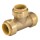 Push Fit Brass Tee - 1" x 1" x 1"