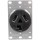 Dryer Outlet, Flush - 30A, Black