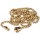 Beaded Extension Chain, Brass - 3 Ft