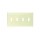 4-Gang Toggle Switch Wall Plate - Ivory