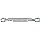 Eye & Eye Turnbuckle,  Zinc Plated ~ 3/8" x 10-1/2"