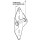 Garage Door Hinge, Galvanized Steel - #1