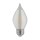 Satco C15 LED Decorative Bulb, Satin Spun - 4W