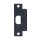 Tell ASA Strike Plate, Matte Black 1-1/4" x 4-7/8"