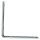 Corner Brace, Zinc - 3-1/2" x 3/4"