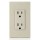 Decora Grounded Duplex Receptacle - Light Almond