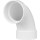 Charlotte Pipe PVC DWV 90-Degree Long Sweep Elbow 4"