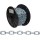 Straight Link Machine Chain Reel, Zinc Plated Finish  ~ #2 x 125 Ft