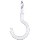White Cup Hook ~ 3/4" - Pack of 5 