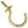 Solid Brass Cup Hooks, 1-1/4" - Pack of 2