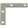  Flat Corner Brace, Zinc Plated Steel ~ 2" x 3/8" 