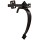 In-Swinging Door/Gate Latch, Black ~ 24" 