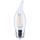 4W LED CA10 Bulb - Clear, 2700K