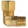 Brass Compression Elbow - 1/4" x 1/4" MIP
