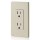 Decora Grounded Duplex Receptacle - Light Almond