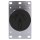 Range Outlet, Flush - 50 Amp, Black