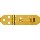Solid Brass Hasp with Hooks, 3/4" x 2-3/4"