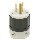 Nylon Plug, Grounded  ~ 15A 125V, Black/white