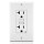 GFCI Outlet, Self Test - 20 Amp, White