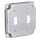 Square Toggle Box Cover, Double 4 inch