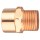 Copper Male Adapter, Reducing - 1/2" C x 3/4" MPT