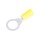Vinyl Ring Terminal, Yellow 12-10 AWG - 1/4-3/8" Stud, 13pk