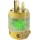 Lighted Plug, Replacement  ~  15 Amp, Yellow/Clear