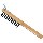 Wire Brush w/Scraper ~ 4 x 11 rows
