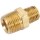 Anderson Metals Lead Free Brass Reducing Nipple - 3/8" x 1/4"