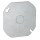 Flat Octagon Box Cover, 4 inch