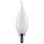 Satco 4W LED Flame Tip Bulb, Frosted - E12, 2pk