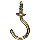 Solid Brass Cup Hooks, 3/4" ~ Pack of 50 