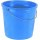 Plastic Ring-Free Pail  w/Handle, Blue ~ 10 Quart