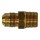 Male Half Union - Brass - 3/8 x 1/2 inch
