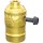 Turn Knob Socket - 250W, 250V, Polished Gilt