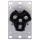 Range Outlet, Flush - 50 Amp, Black