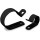 U-V Resistant Cable Clamp, Black ~ 3/4"