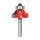 Rounding Over Router Bit - 1/4" Radius, 1/4" Shank