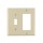Combo Wallplate, Toggle & GFCI - Ivory
