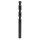 Irwin Black Oxide Drill Bit, Reduced Shank - 25/64"