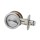 Kwikset Round Pocket Door Privacy Lock - Satin Chrome