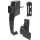Push Button Storm Door Latch,  Black 