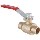 Lead Free Full Port Ball Valve ~ Forged Brass,  3/4"